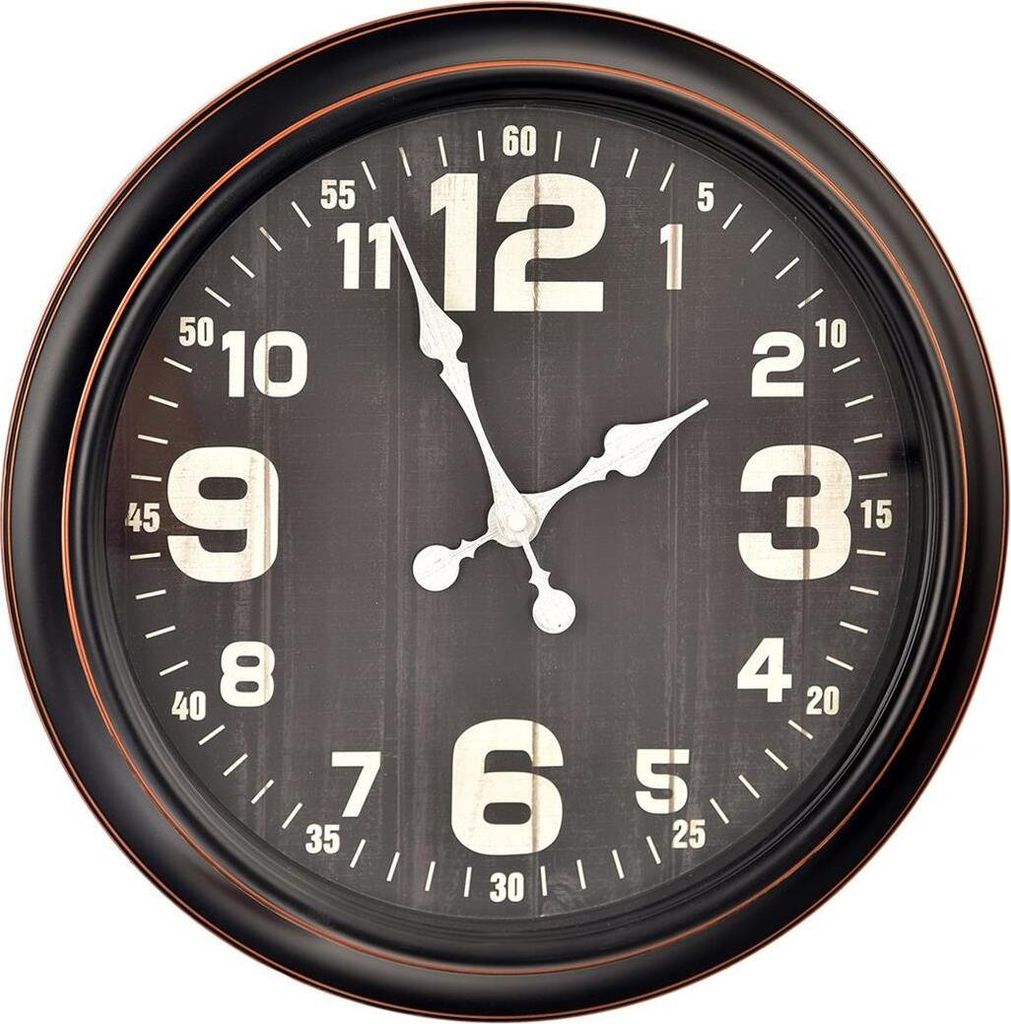 ORION Wanduhr Durchmesser 40,5 cm schwarz