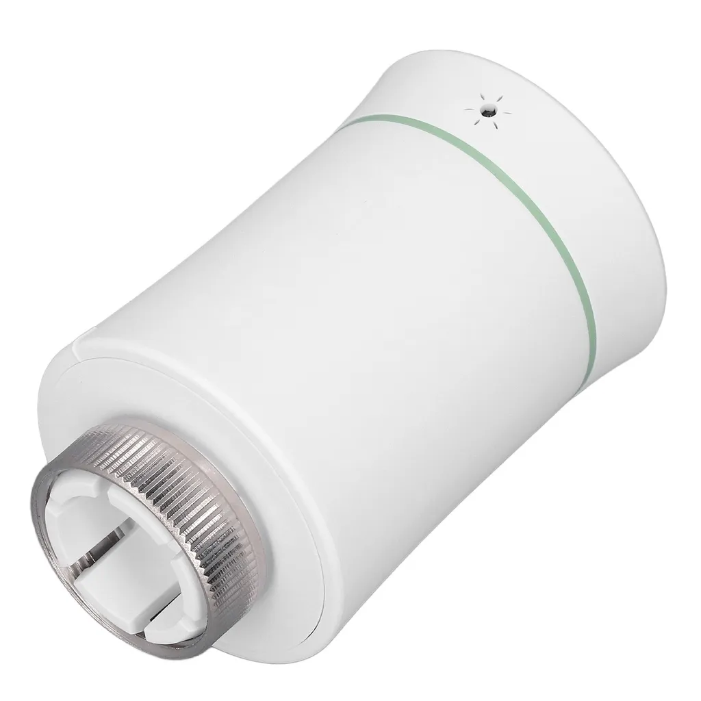 Vanne thermostatique connectée Zigbee Tuya Blanche pour radiateur eau