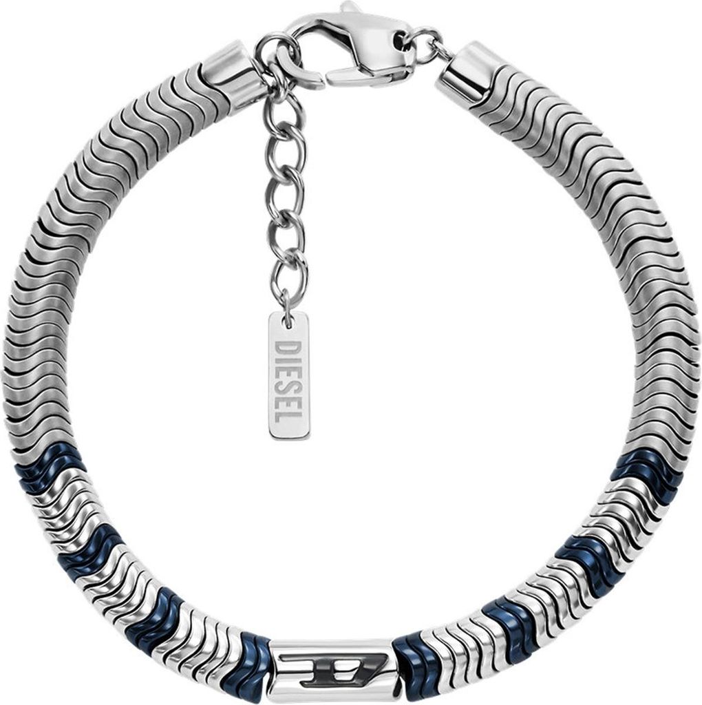 Herrenarmband aus zweifarbigem Stahl mit Hä matit DX1572931