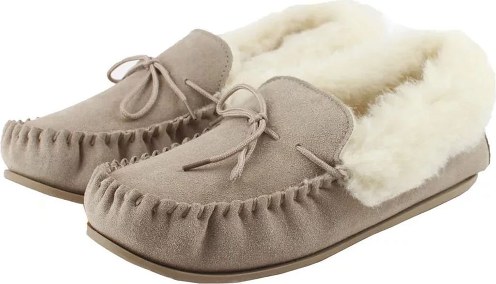 Eastern Counties Leather - Damen Mokassins "Willa", Wildleder EL431 (42 EU) (Steinfarben)