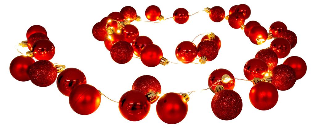 LED Outdoor Weihnachtslichterkette L: 240cm rot - 240 cm Produktbild 