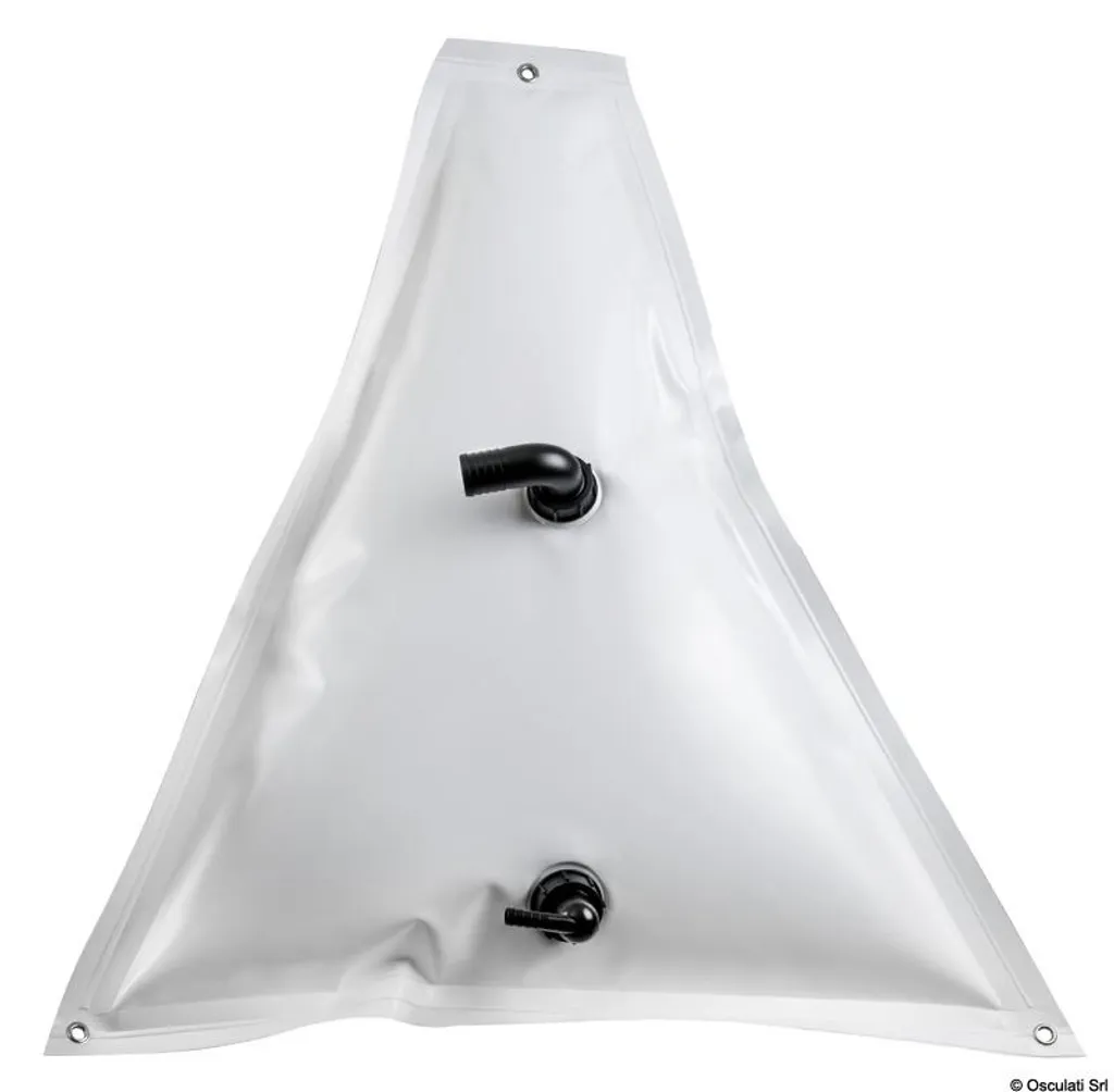 Réservoir d'eau flexible 55L haute résistance, format triangle Osculati