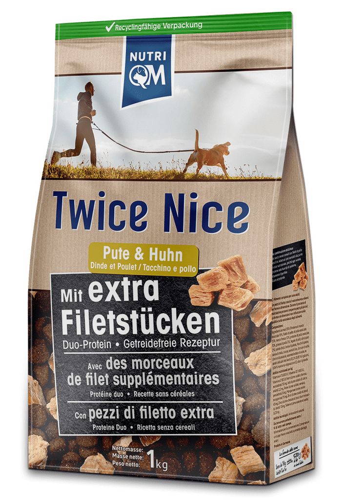 NutriQM Twice Nice Pute & Huhn 4 kg Produktbild 