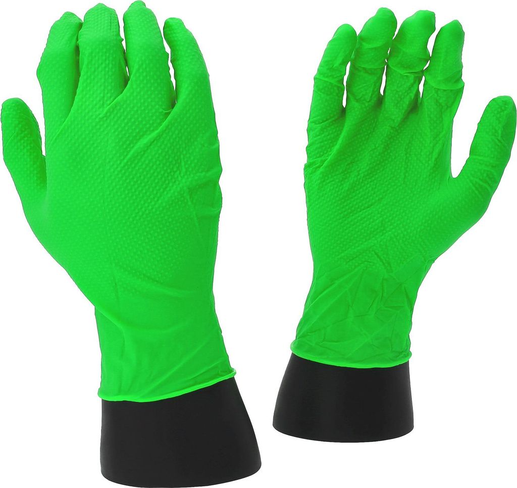 COMPETITION Handschuhe Nitril, M, Box 10x50er Pack, grün