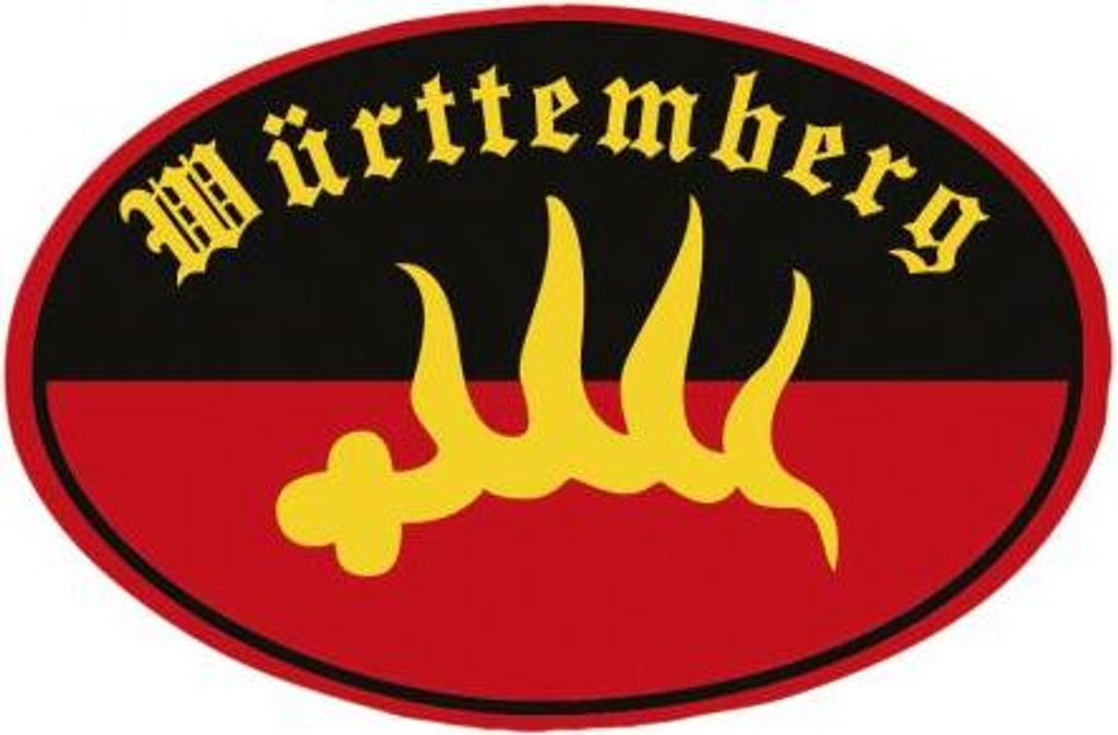 PVC-Aufkleber- Sticker Wappen oval - Württemberg - 301598-3 - Gr. ca. 8 x 5cm
