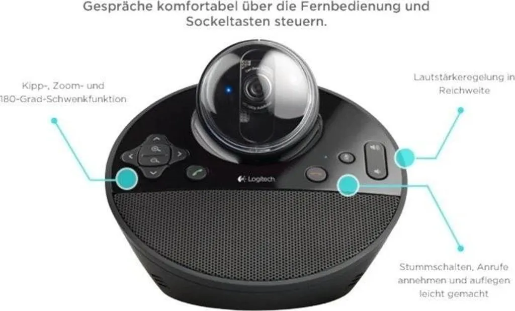 Logitech BCC950 Caméra de visioconférence Full HD avec télécommande - 30