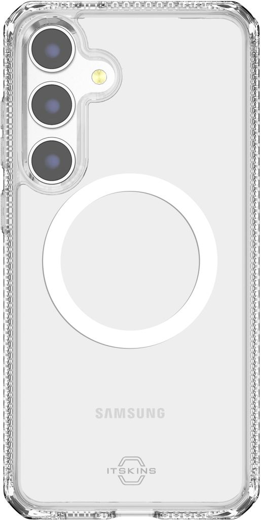 ITSKINS Level 2 HybridMagClear R Durchsichtig Handyhülle für Samsung Galaxy S25 MagSafe Hülle Hardcase Backcover Stoßfest - Transparent