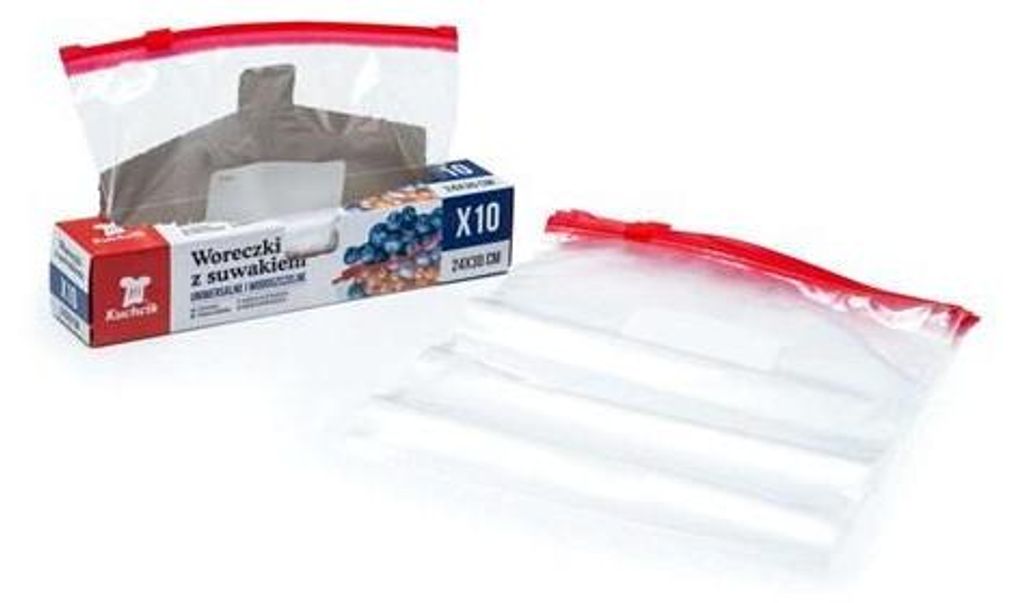 Woreczki z suwakiem kuchcik 300x240mm, 3 litry, 10szt. Zdjęcie produktu 