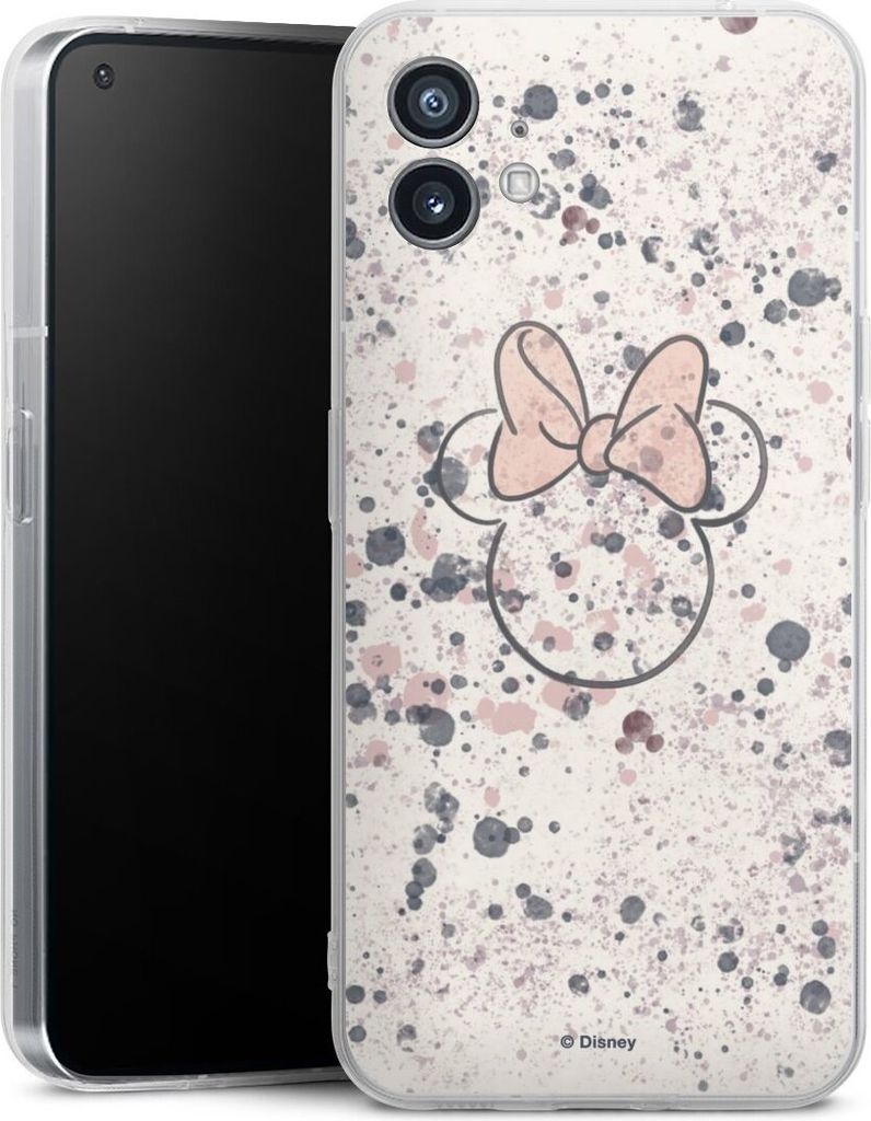 DeinDesign Handyhülle für Nothing Phone 1 Silikon Hülle Case Smartphone Schutzhülle Disney Minnie Mouse Wasserfarbe