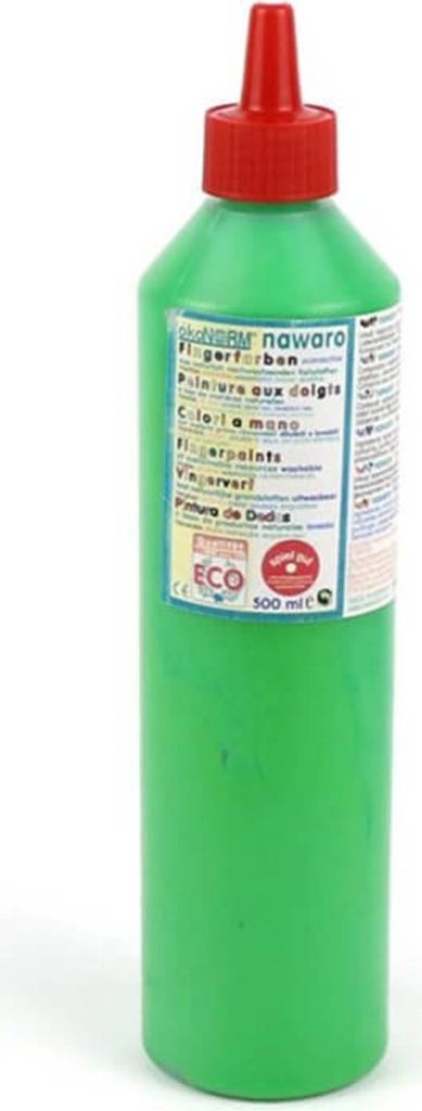 ökoNorm Fingerfarbe nawaro, Flasche 500ml - mehrere Farben : Grün Farbe: Grün