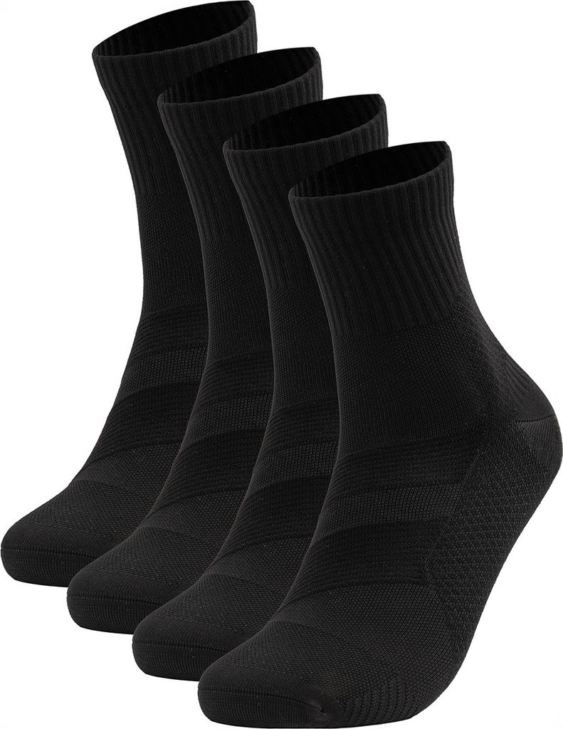 Occulto Herren Fersensporn Sport Kompressionssocken 2er Pack (Modell: Ian) Blk 43-46