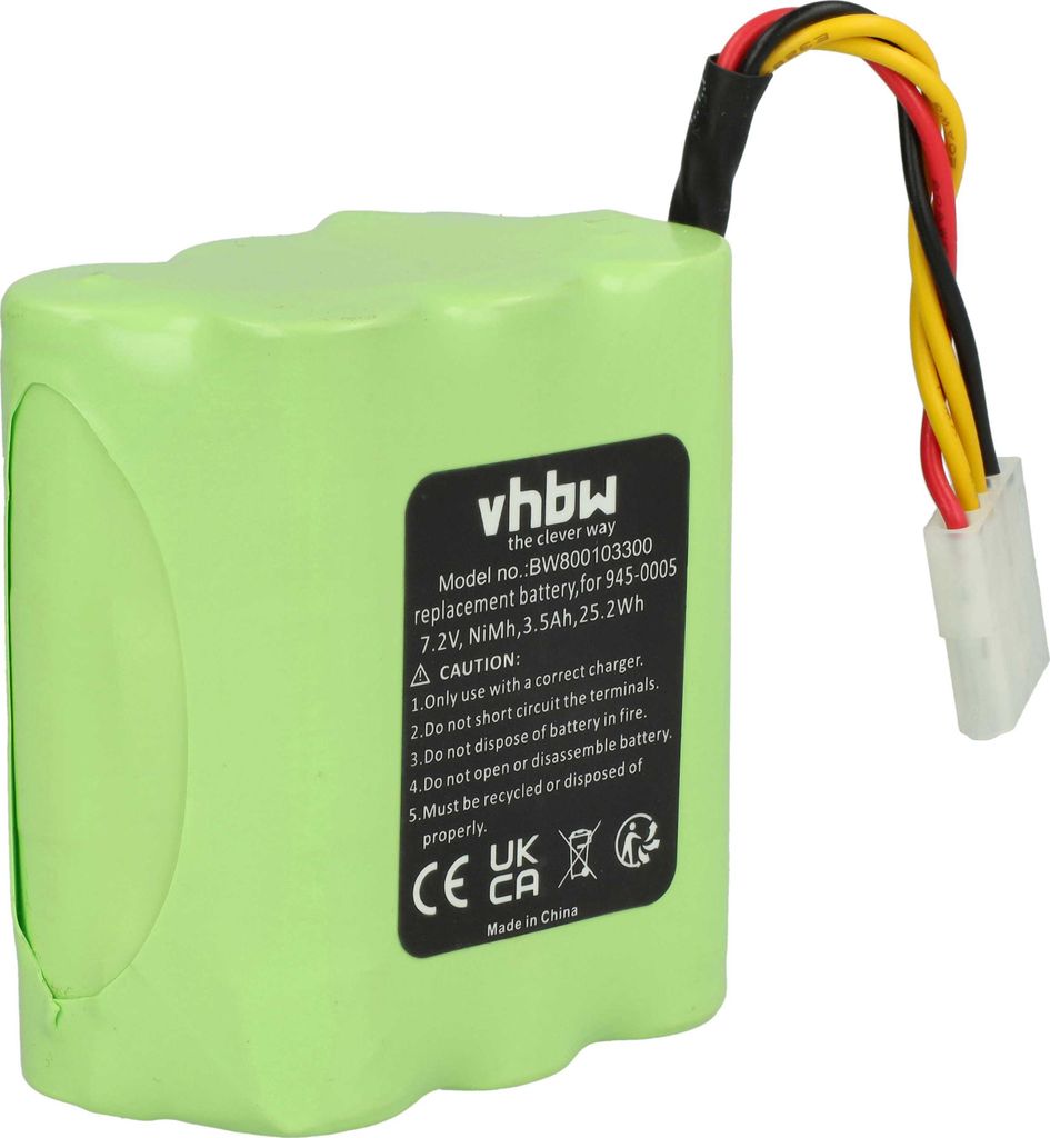 vhbw Akku kompatibel mit Vorwerk VX100 Saugroboter (3500 mAh, 7,2 V, NiMH)