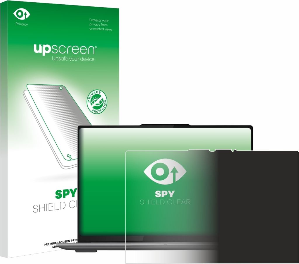 Für Lenovo Yoga Pro 9i Gen 9 16" Touch Sichtschutzfolie Schutzfolie upscreen Anti-Spy Privacy Sichtschutz Blickschutz Display Schutz Folie Blaulic...
