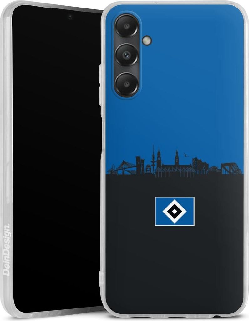 DeinDesign Handyhülle für Samsung Galaxy A05s Silikon Hülle Case Smartphone Schutzhülle HSV Hamburg Skyline