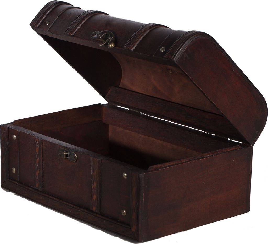 Truhe HD 86002-S Kiste Geschenkbox Kiste Holztruhe 30cm
