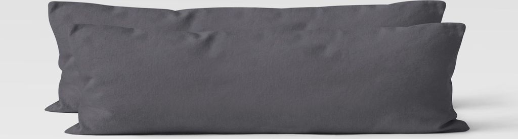 2er Set Renforcé UNI Kissenhüllen 40x145 cm Produktbild 
