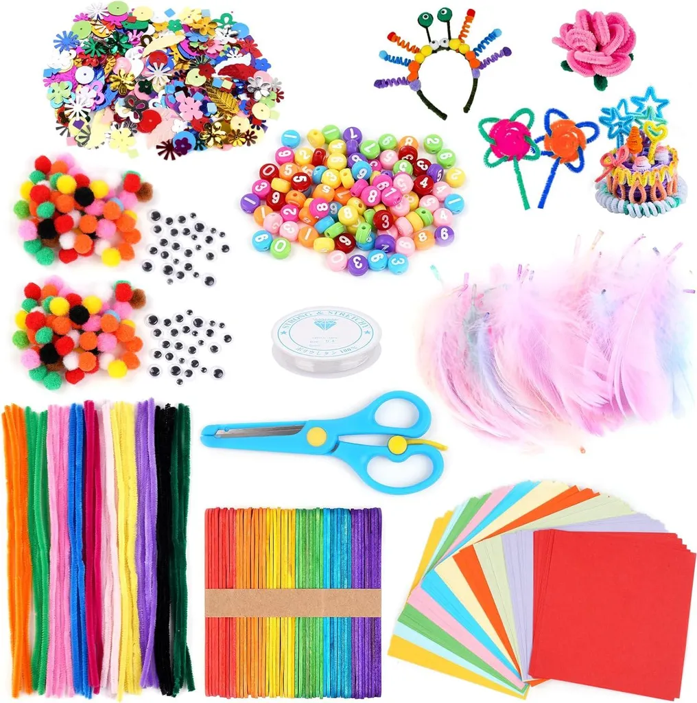 Kit DIY Loisirs Créatifs de 1400 Pièces pour Filles et Enfants