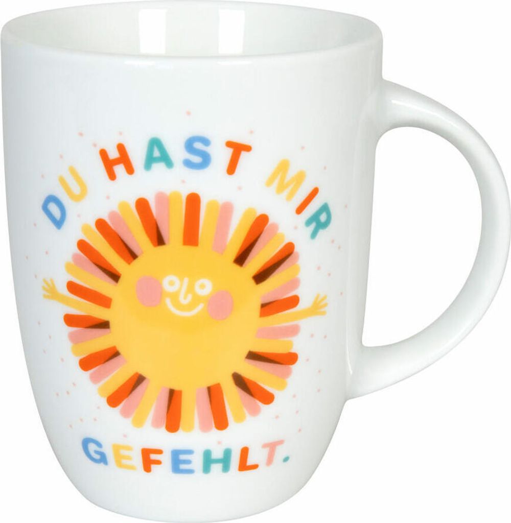 Könitz Becher Du hast mir gefehlt, Kaffeebecher, Tasse, Kaffeetasse, Porzellan, 380 ml, 11 1 103 2594