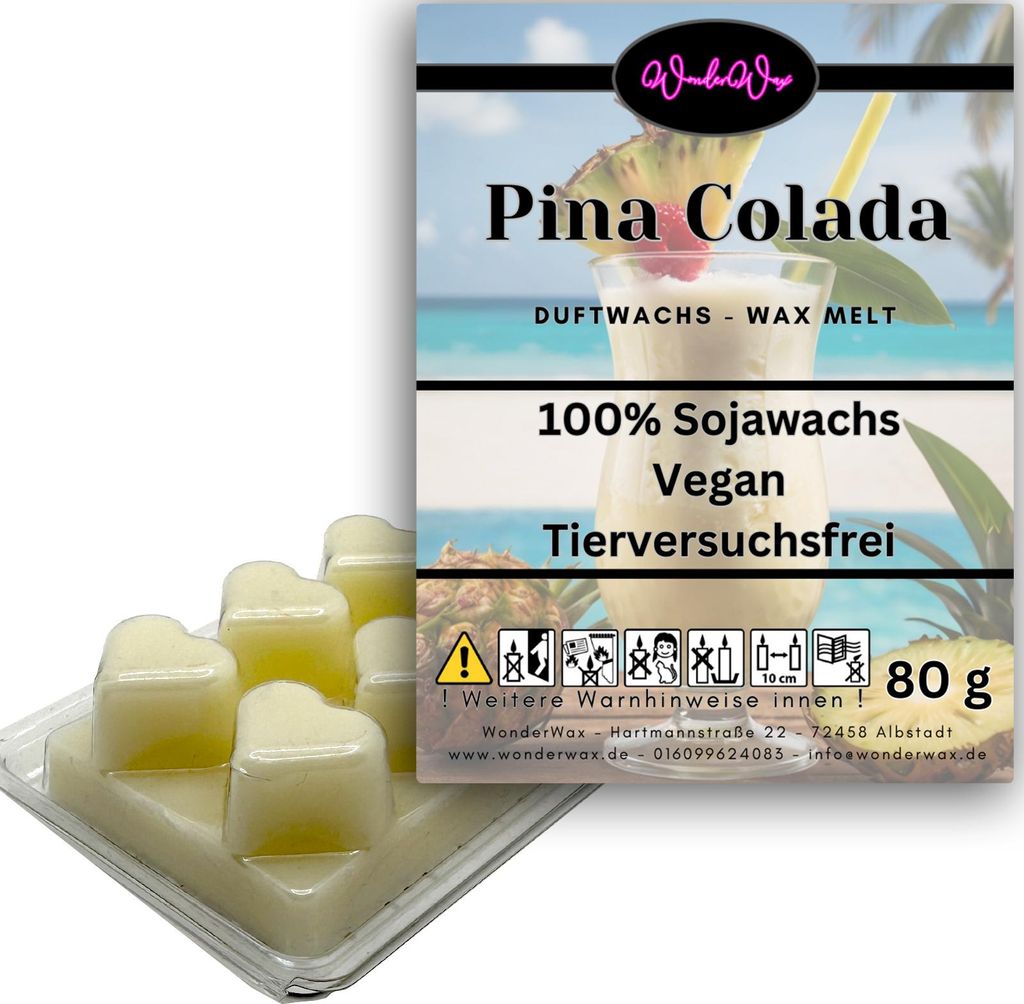 WonderWax Duftwachs Wax Melts für Duftlampe, 6 Herzen Duftmelt Wachsmelt Sojawachs Duftwachs Würfel für Raumdüfte, Wachs Duftöl Winter Indoor ...