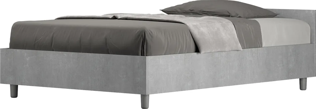 Lit 120x190 gris béton Nuamo ITYHOME : gagnez de la place et du confort