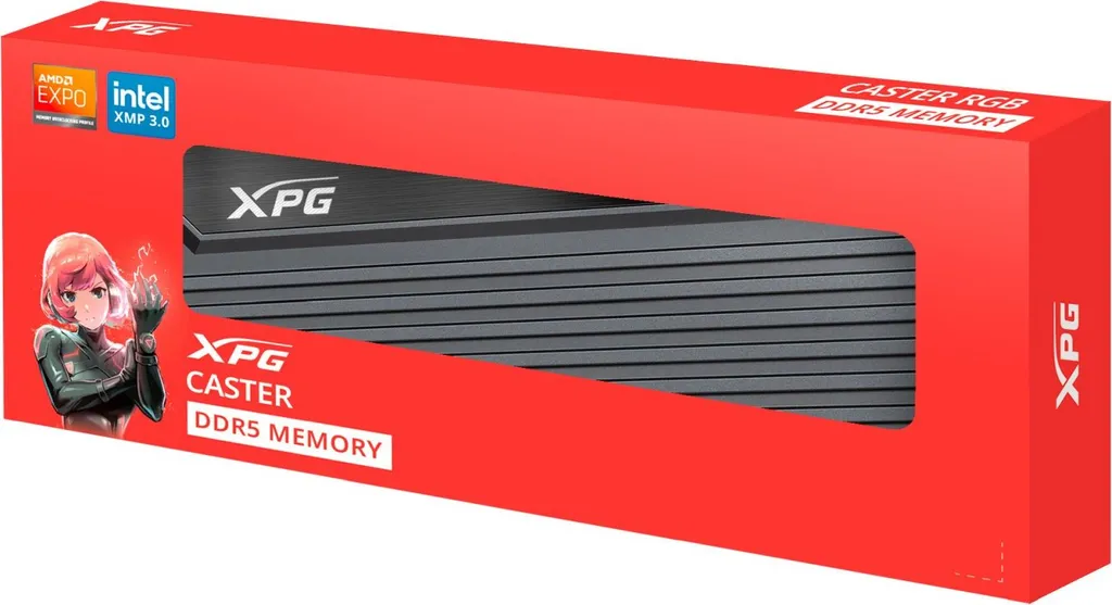 Barrette de mémoire RAM DDR5 XPG Caster 16 Go 6000 MHz pour PC Fixe - 4