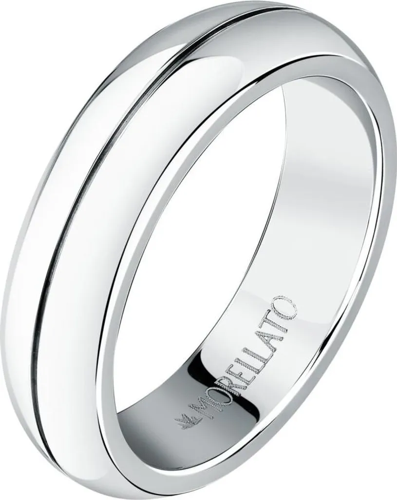 Anneau en acier inoxydable poli Love Rings SNA500 pour homme 61 mm
