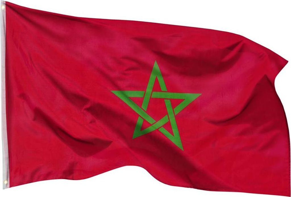 PHENO FLAGS Marokko Flagge 90 x 150 cm Marokkanische Fahne Produktbild 