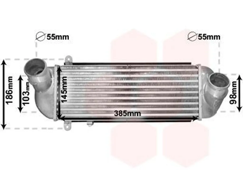 Intercooler 1710-24220 pour KIA Hyundai - Refroidisseur d'air moteur