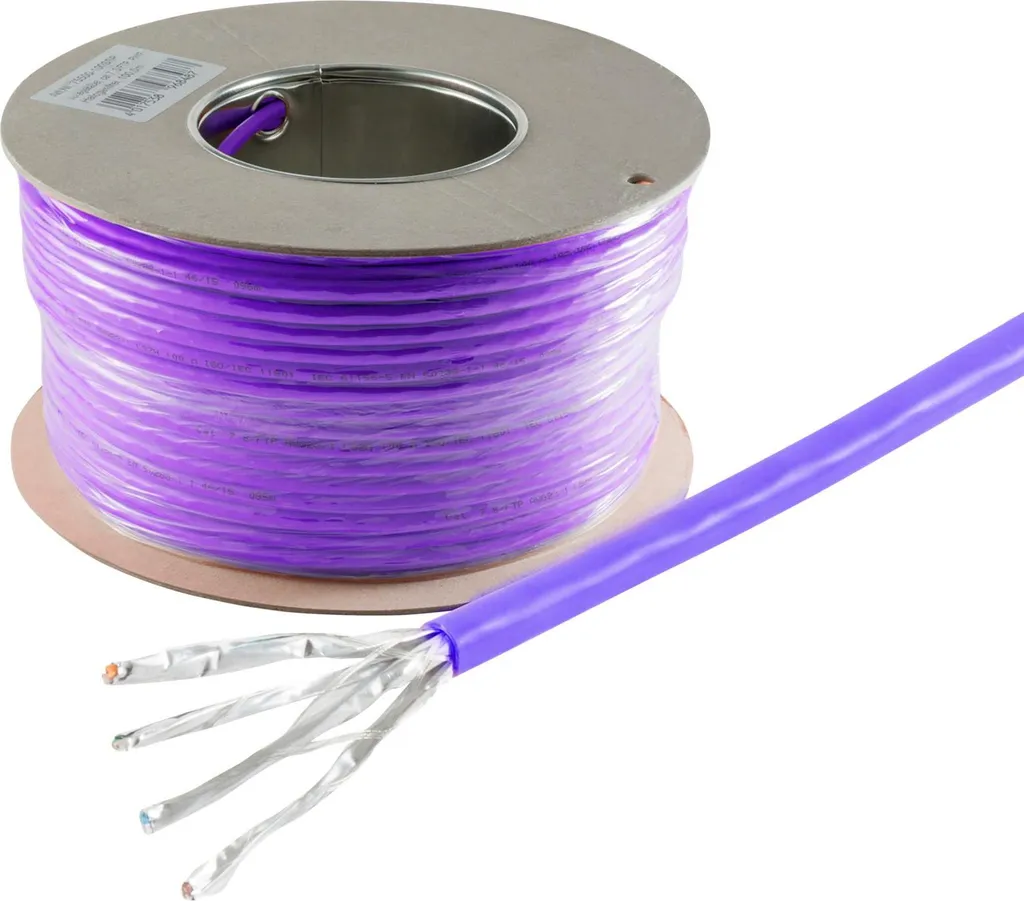 Câble Cat 7A 100m S/FTP 1000 MHz contre les interférences et lenteurs