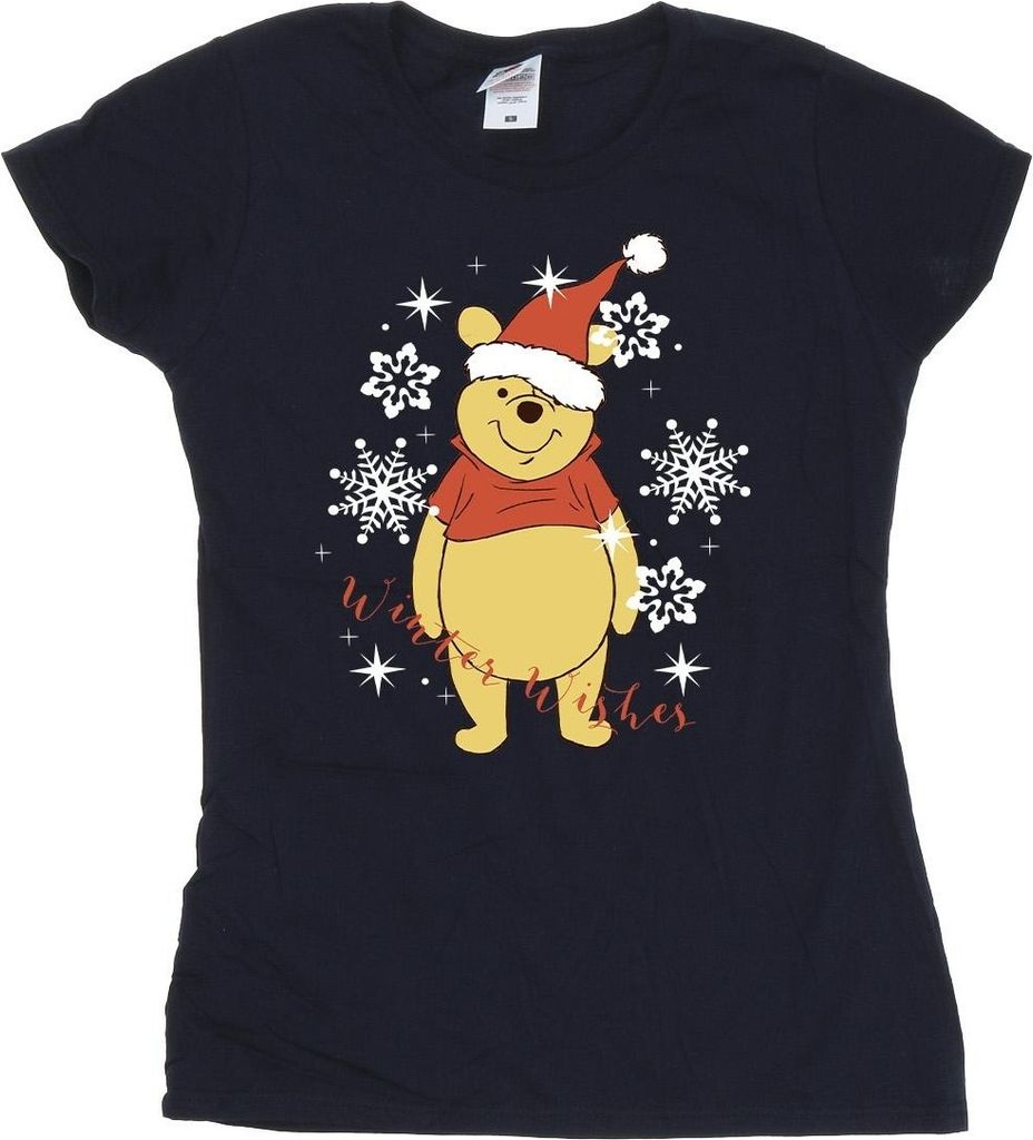 Disney - "Winter Wishes" T-Shirt für Damen BI44865 (XXL) (Marineblau)