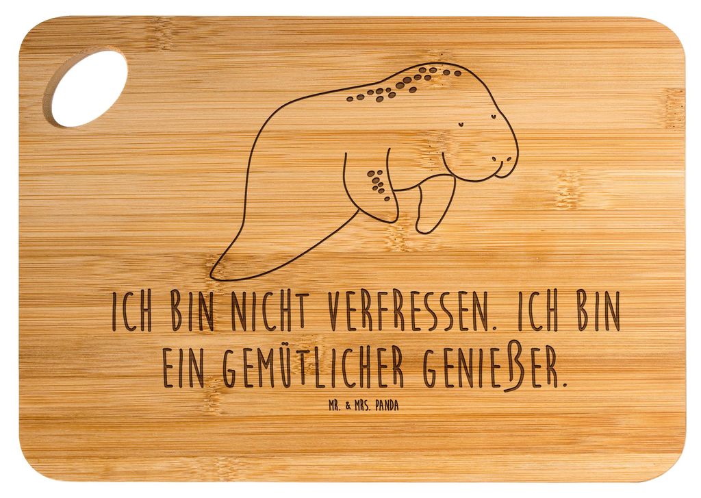 Mr. & Mrs. Panda Holzbrett Seekuh Chillen - Transparent - Geschenk, Zucker, Hackbrett, Brett, Meer, Süßigkeiten, Diät, Abnehmen, Holzbrettchen, ...
