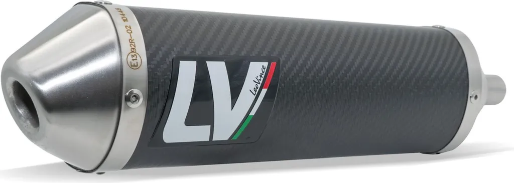 Silencieux de rechange LeoVince carbone 300mm pour échappement droit