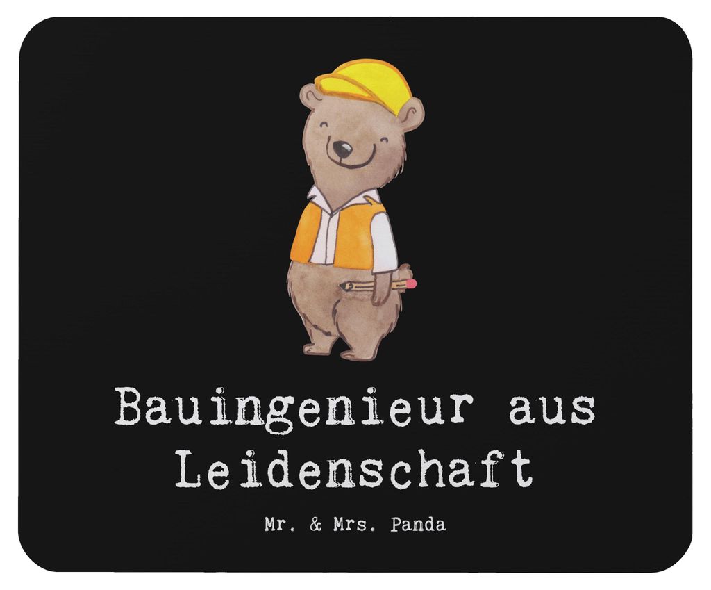 Mr. & Mrs. Panda Mousepad Bauingenieur Leidenschaft - Produktbild 
