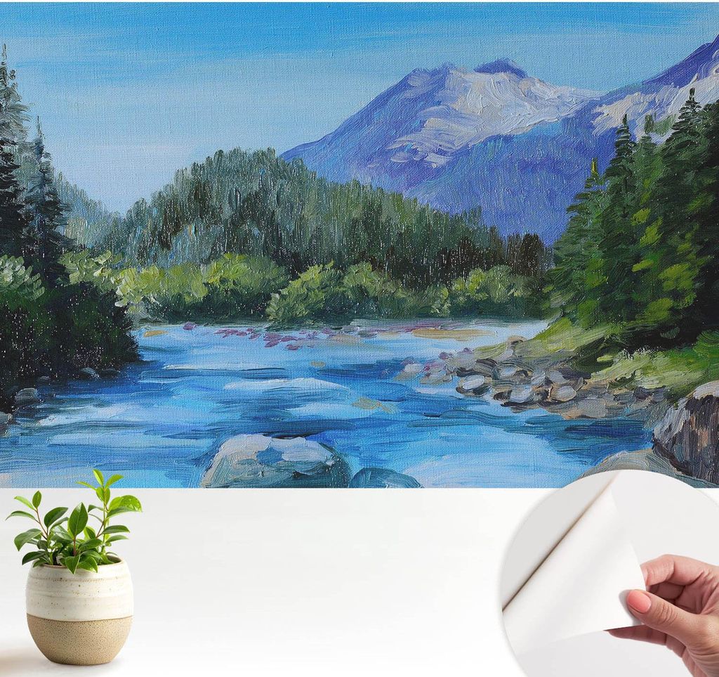 Fototapete selbstklebend - 104x70 cm - Tapete - Wandtapete - Wandbilder - Klebefolie - Dekofolie - Tapete Folie - Wand - Dekoration - Wohnzimmer - ...