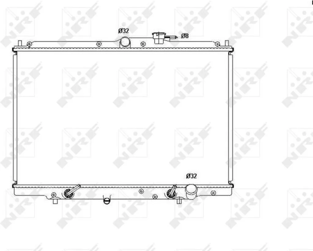 Radiateur moteur pour Shuttle RA résout fuites liquide 19010P1E901