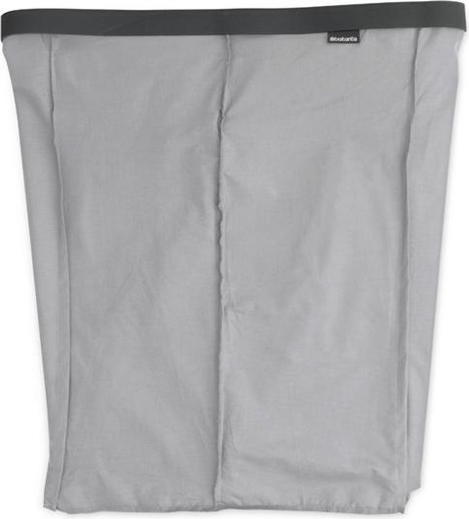 Brabantia Bo Wäschesack für Wäschekorb, Grau, Maschinenwäsche, 40 °C, 820 mm, 850 mm, 38 mm