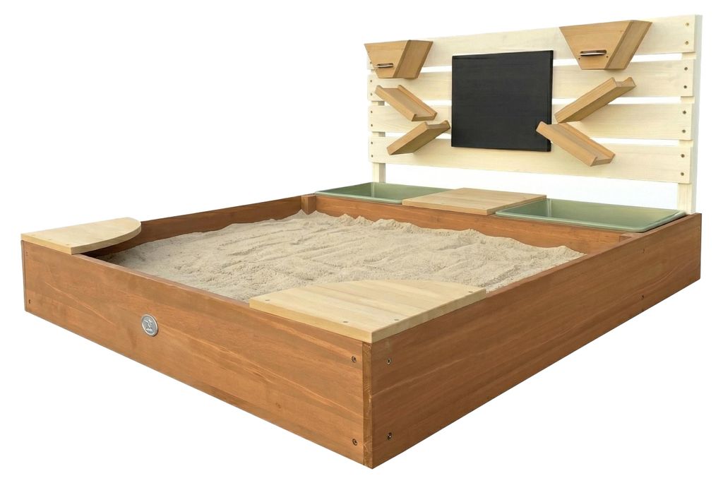 AXI Cato Sandkasten aus Holz mit Behältern für z.B Wasser, Produktbild 