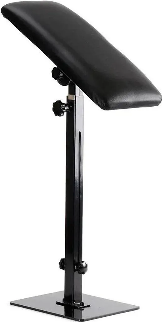 Accoudoir pour tatouage sur table de massage et chaise longue noire