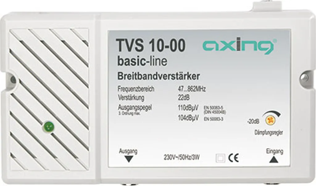 Amplificateur d'antenne TV AXING TVS 10-00 pour réseaux terrestres