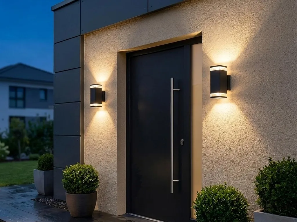 Applique extérieure up-down aluminium L 23,5 cm design anthracite - 4
