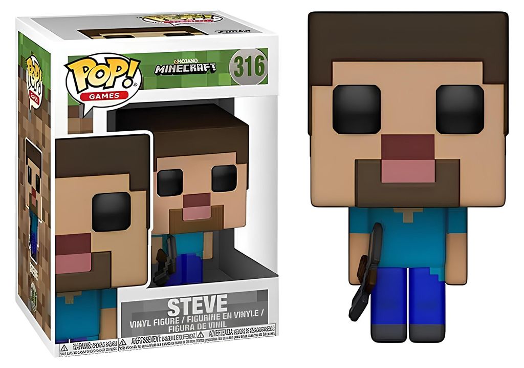 Figurka Minecraft Steve 10 cm v sběratelském balení Obrázek produktu 