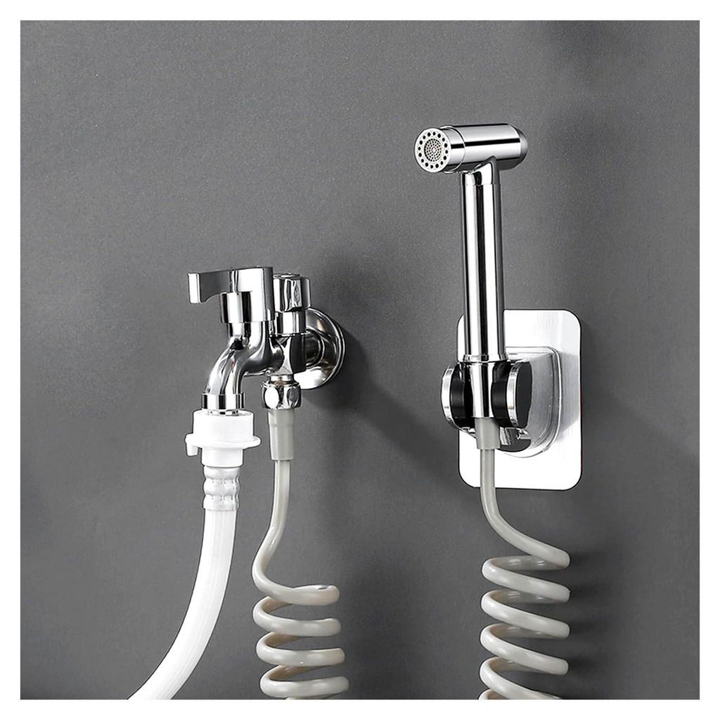 Hand-Bidet-Set Bidet-Sprühgerät for WC Edelstahl-Hand-Bidet-Sprühgerät for WC WC-Sprühgerät Dual Mode 3 m Schlauch G1 / 2 Dual-Hahn for Badew...