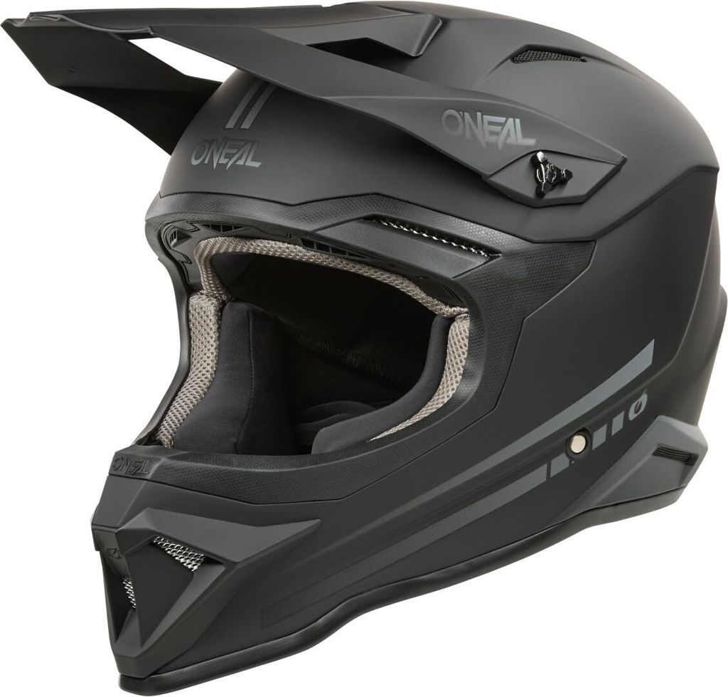 Oneal 1SRS Solid Motocross Helm, schwarz matt, M Produktbild 