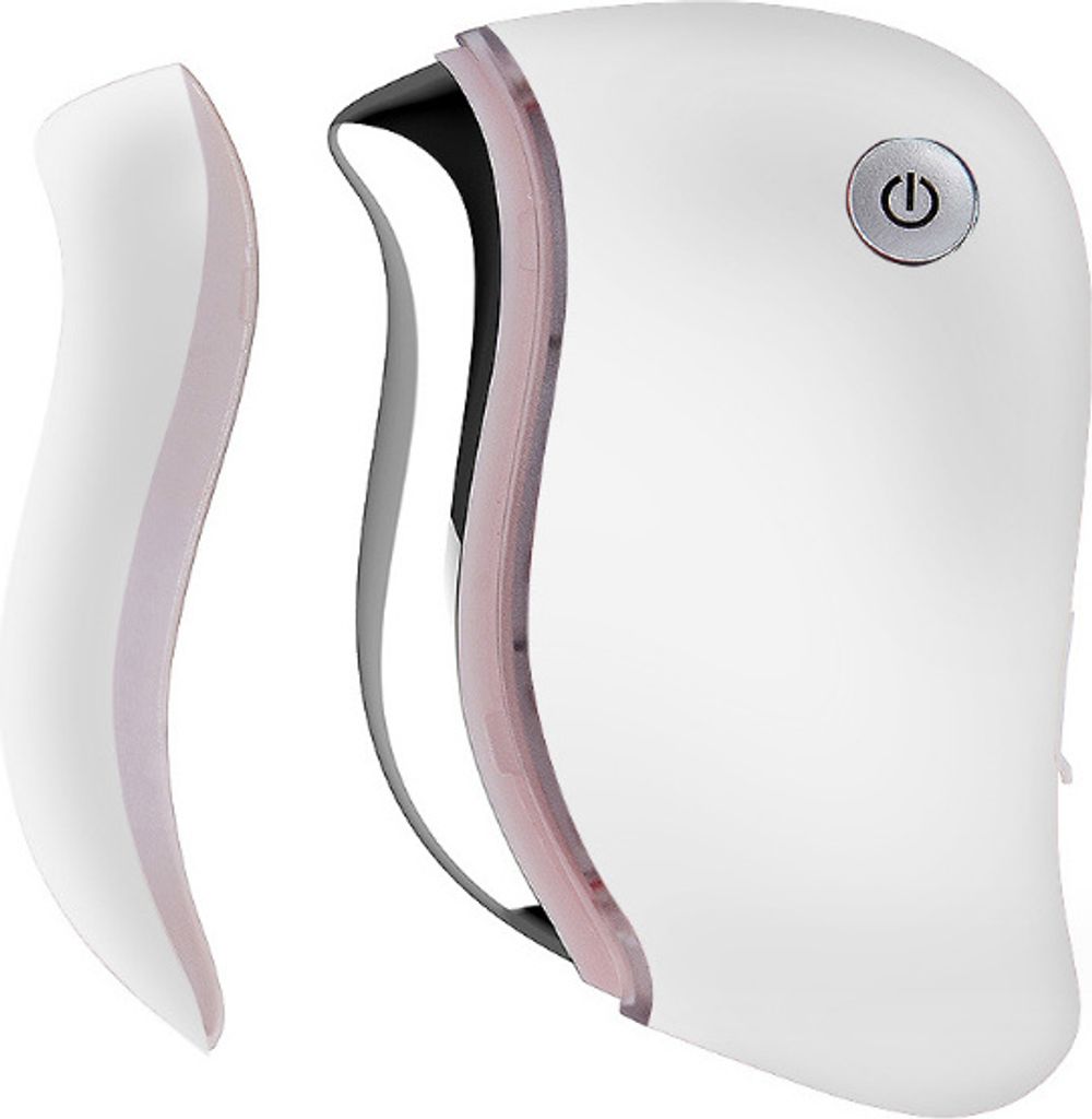 Gesichtsmassagegerät Gua Sha, elektrischer Facelifter , Gesichtspflege und Anti-Aging, mit Vibrationsheizung und Rotlicht-LED