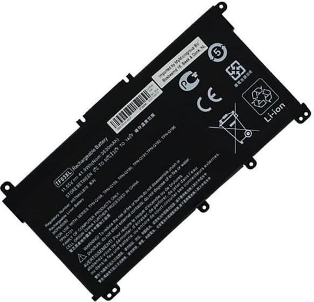 Akku für Hewlett-Packard Pavilion 15-cc030ng Li-Ion 11,55 Volt 3400 mAh schwarz