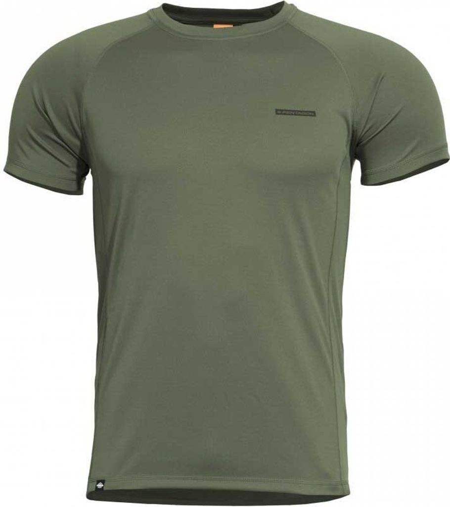 Pentagon Quick Dry-Pro Kompressions-T-Shirt, olivgrün