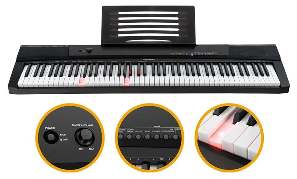 Clavier d'ordinateur rétroéclairé BS-88LT noir avec pavé numérique complet - 2