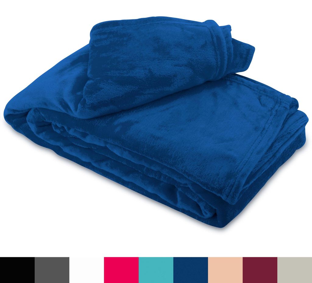 Fleece Kuscheldecke 150x200 cm Flauschiges Polyester Produktbild 
