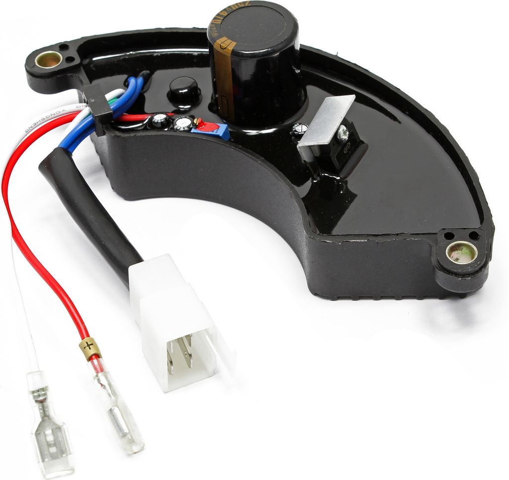 Wiltec Ersatzteil für Stromerzeuger automatische Spannungsregelung, Spannungsregler AVR 5 kW für Benzinmotoren, für konstante Ausgangsspannung