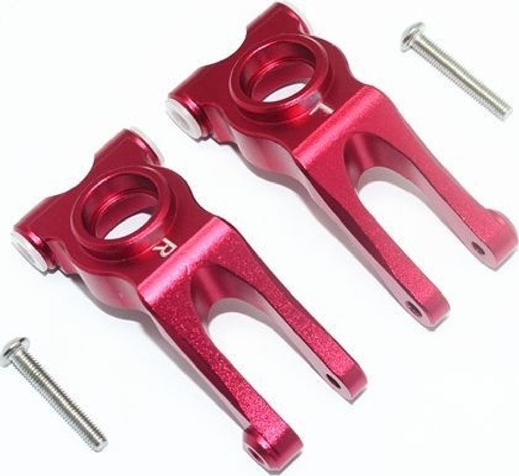 GPM Aluminum Rear Knuckle Arms For Tamiya TT02B & DF-02 RC Cars - Red 1 Pair